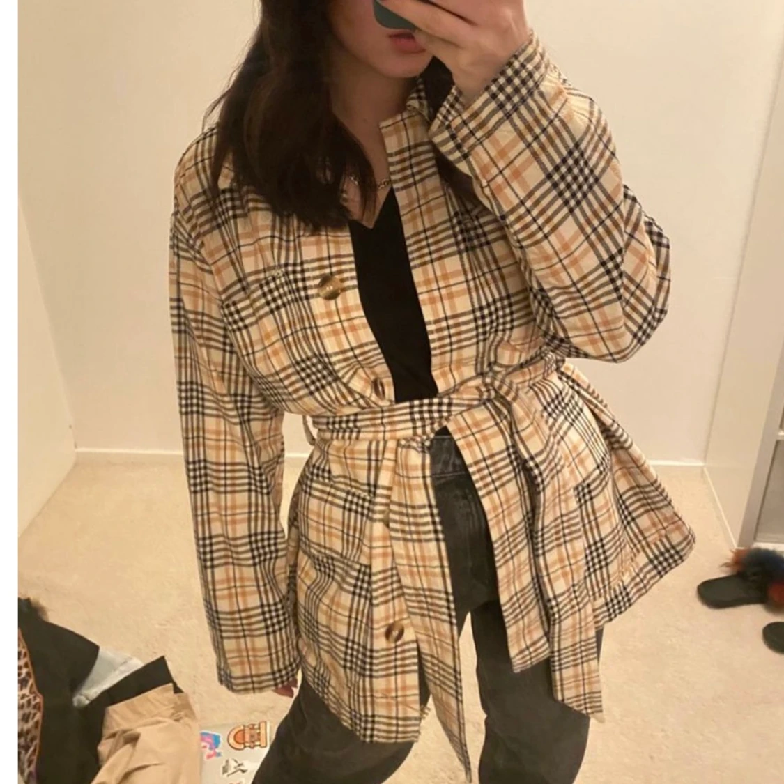 Rutig kappa/jacka - 91