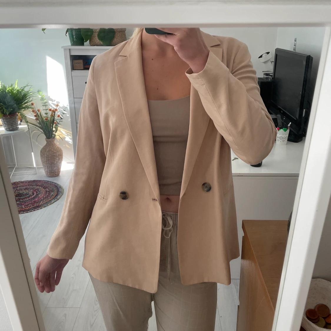 Beige/Cream Kavaj
