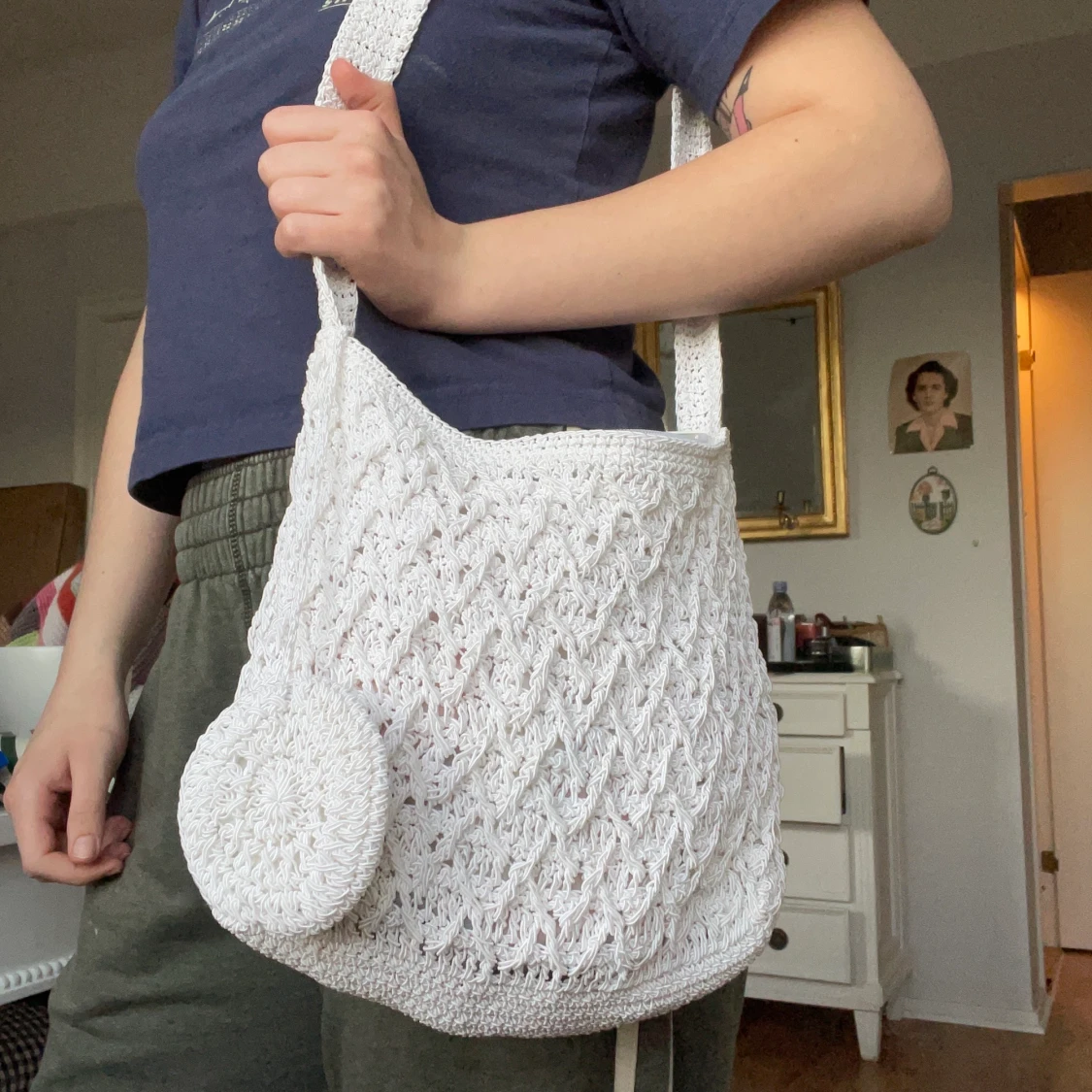 Over the shoulder stickad väska 🧳  - 91