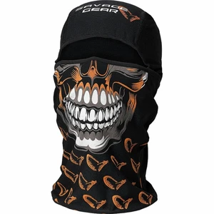 NYA Balaclava savage gear skull - Cool balaclava design med multi fit funktion. Funktioner: 100% spandexväv för bekvämlighet. Mjuk och andningsbar. Håller ditt huvud varmt och perfekt under en hjälm. Möjligt att dra ner hakdelen för full ansiktsöppning. Funktion för att dra tillbaka den övre huvuddelen för att fungera som nackstickare. Har fler på lager.