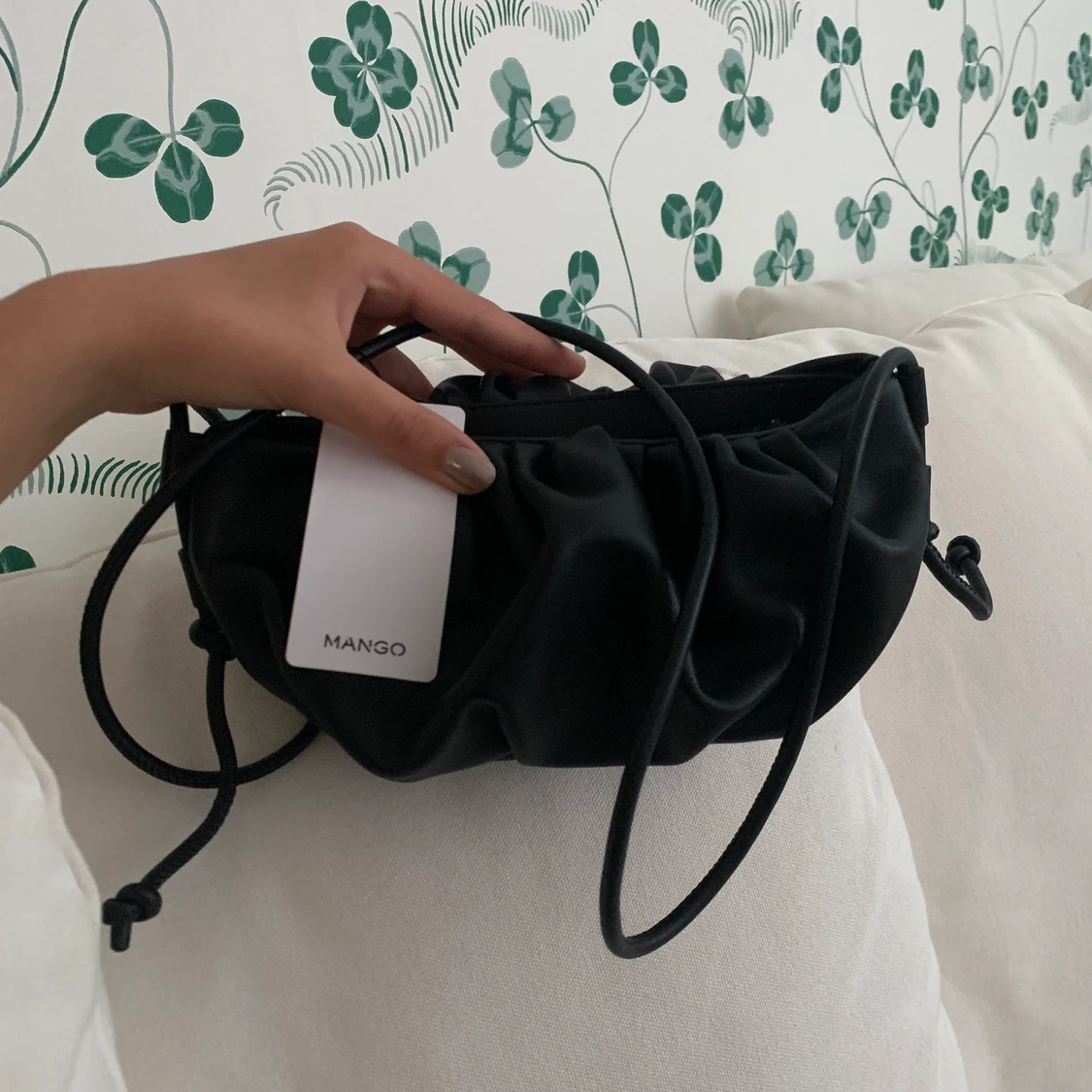 Svart Läderväska  - 90