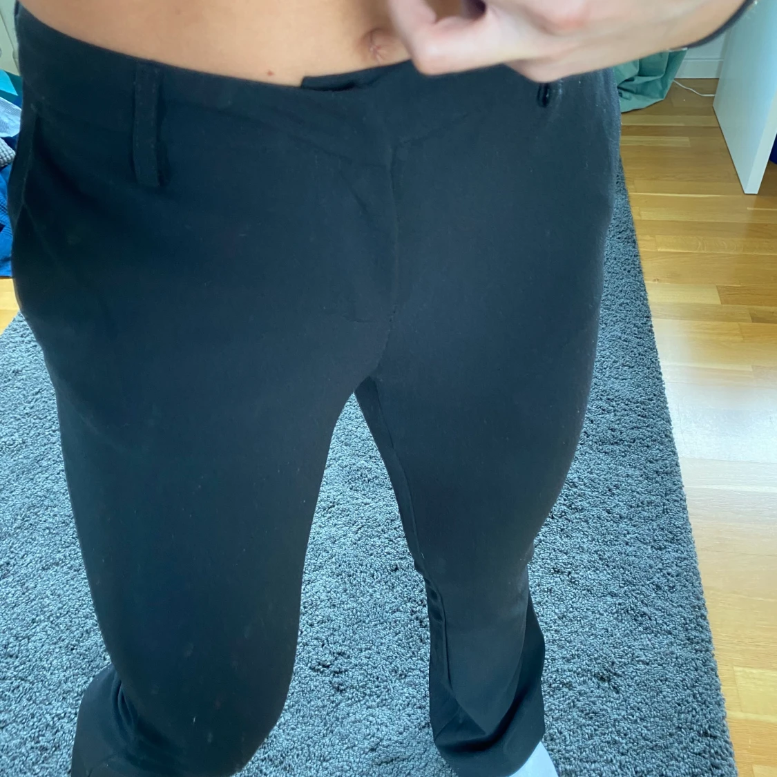 svarta kostym byxor  - 91