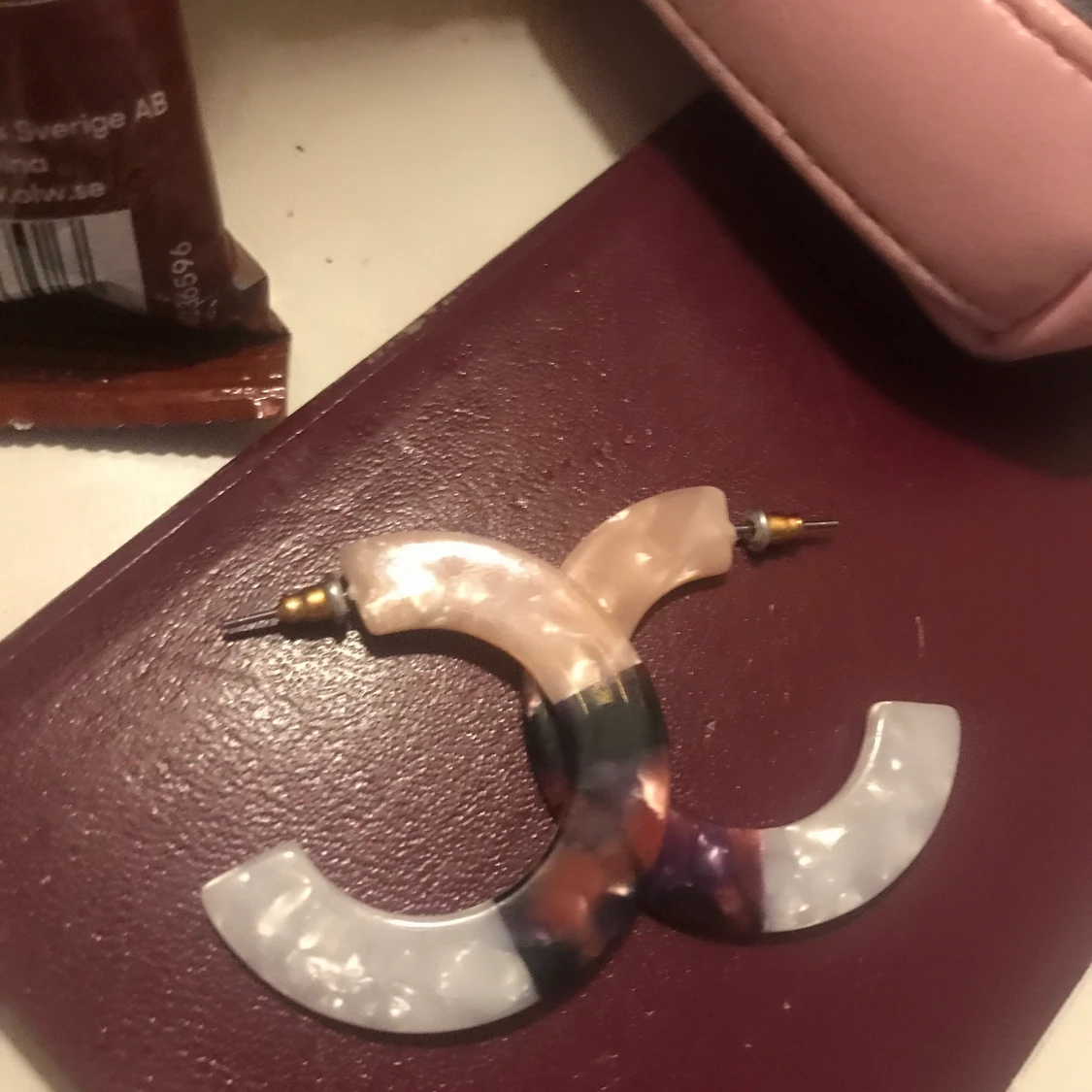 hoop earrings earth n ice tones