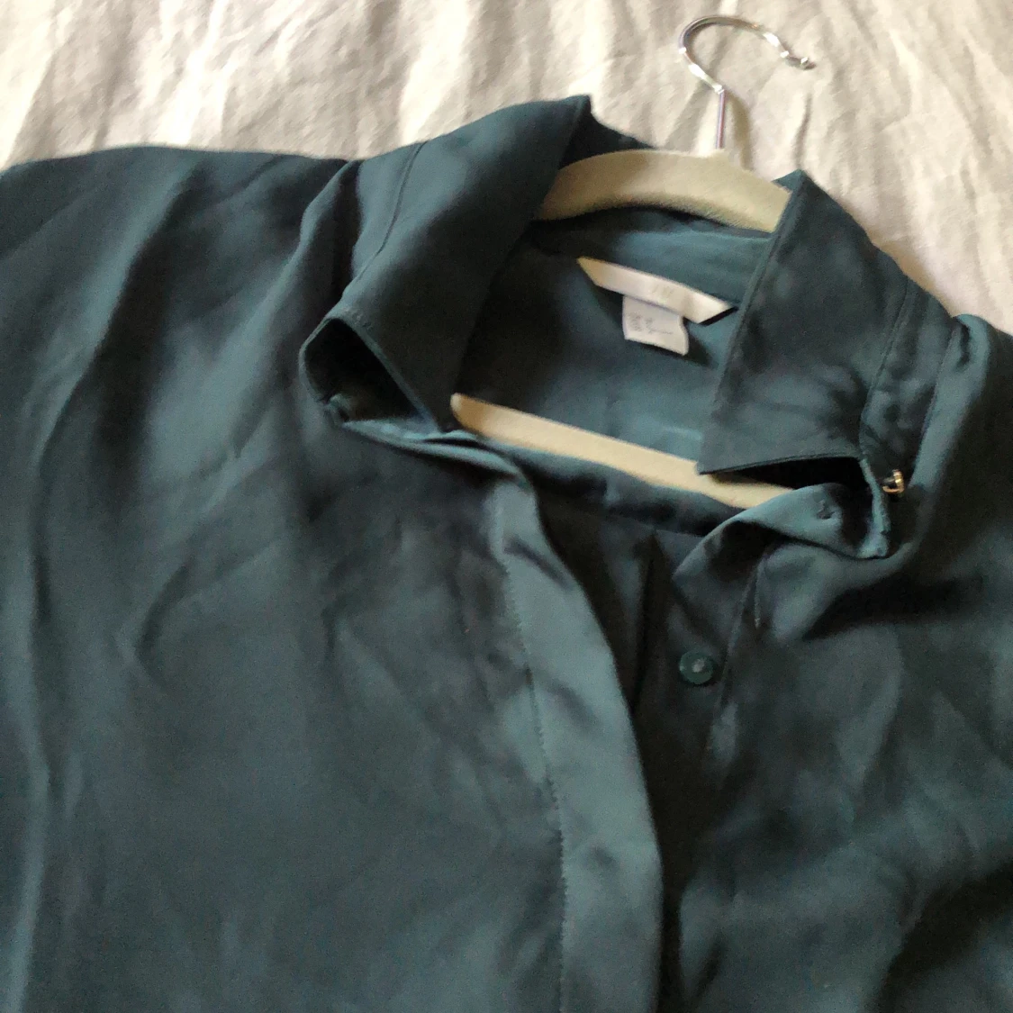 Stor blus, mörk grön. - 90