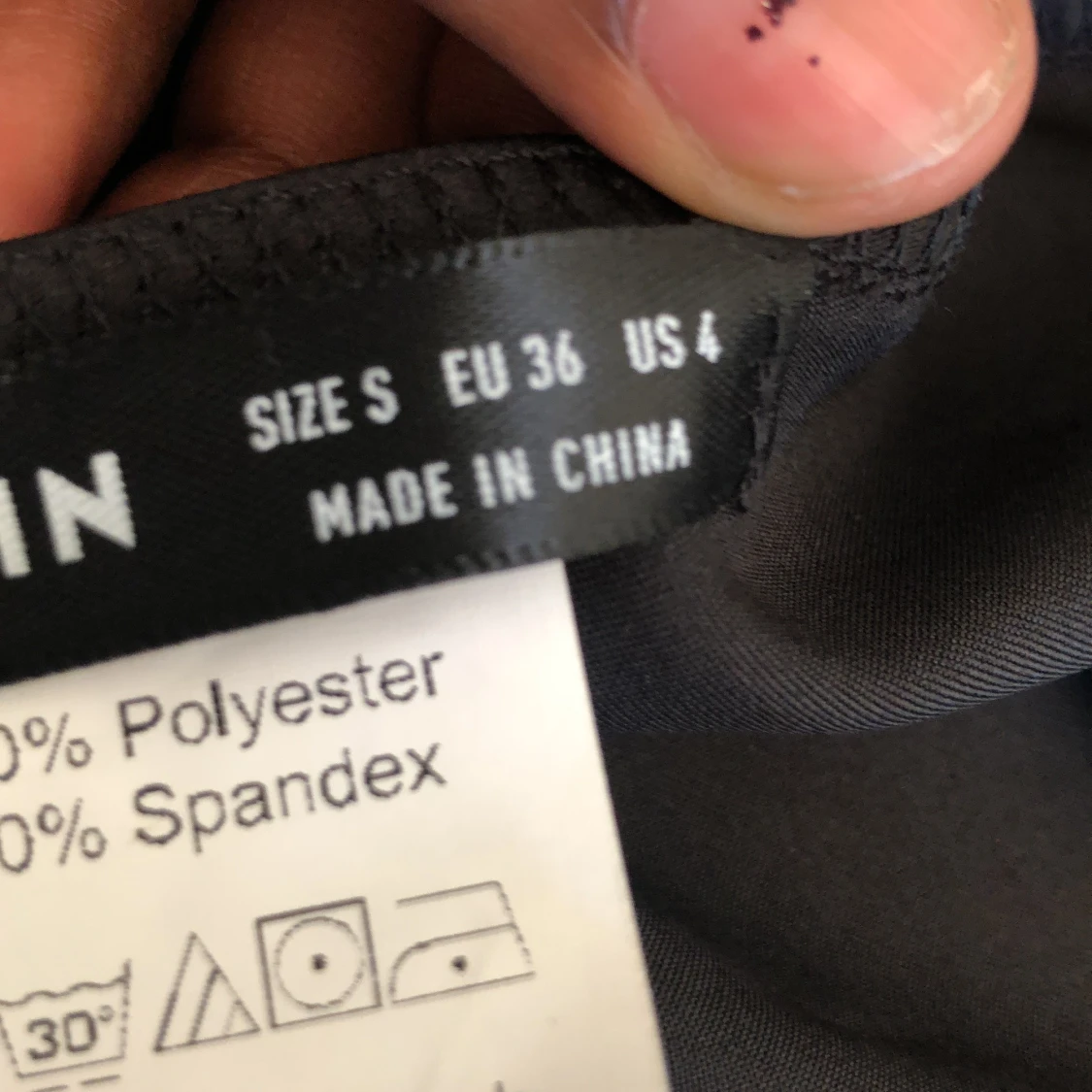 Svart linne lite rygglös - 91