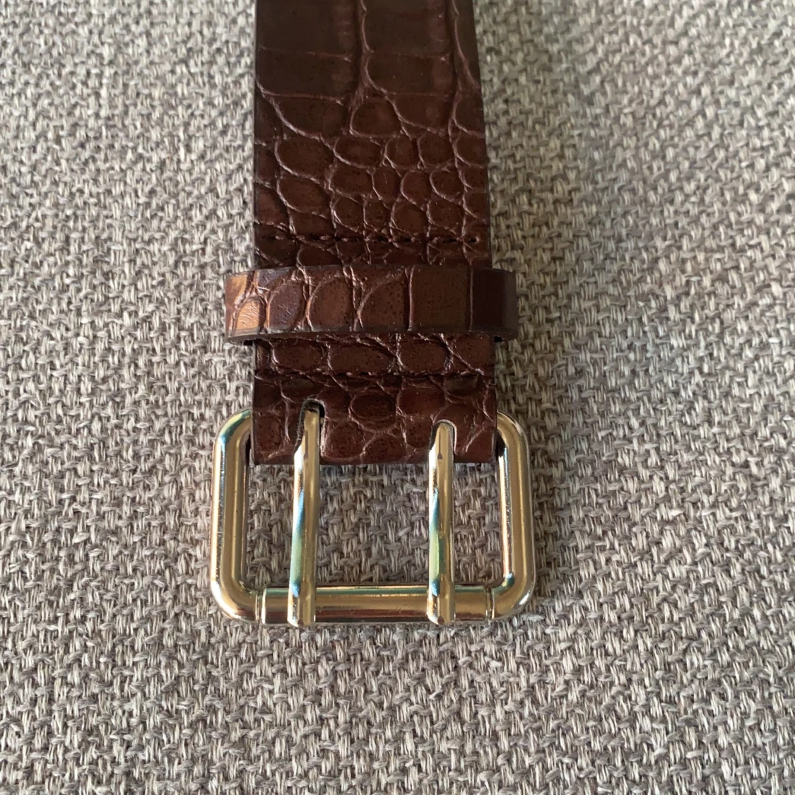 Brunt bälte med hål i🤎 - 90