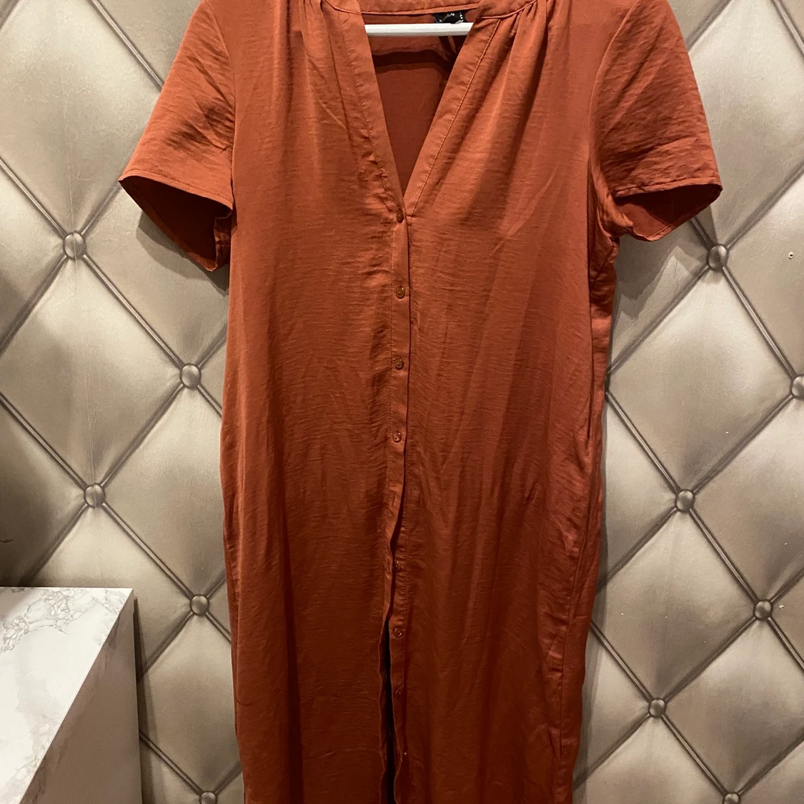 Orange/brun klänning - 90