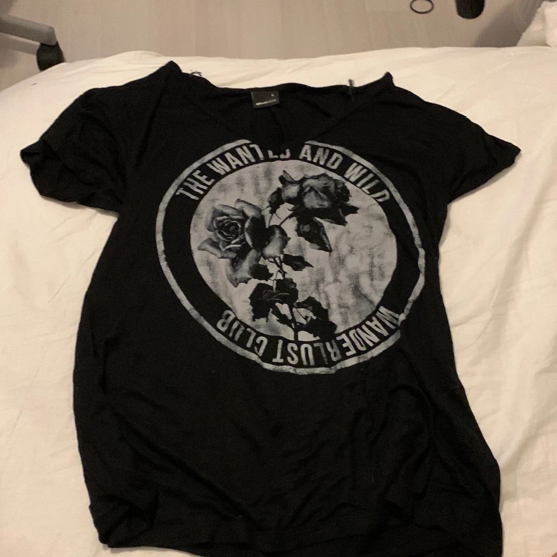 Svart tshirt med tryck - 90