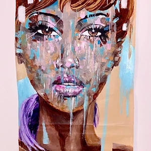  ” Lexi ”  - Akrylmålning på duk. 90x 50cm