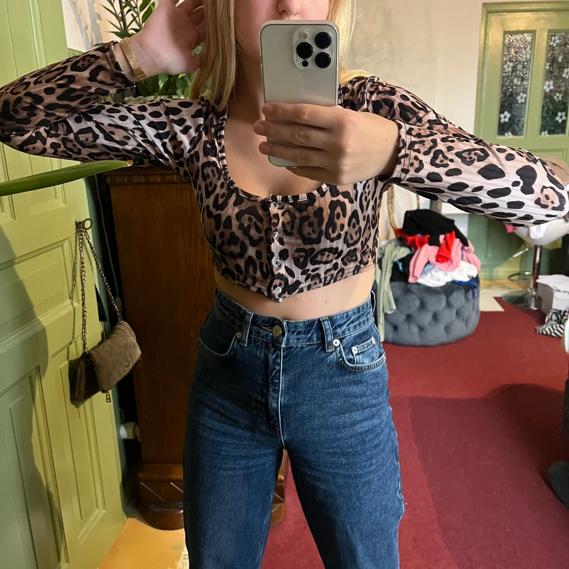 Leopard tröja ifrån Boohoo - 90