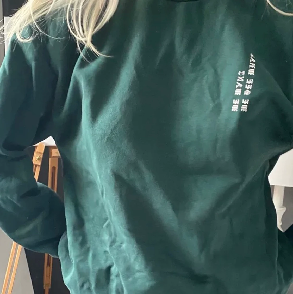 grön collegetröja - 90