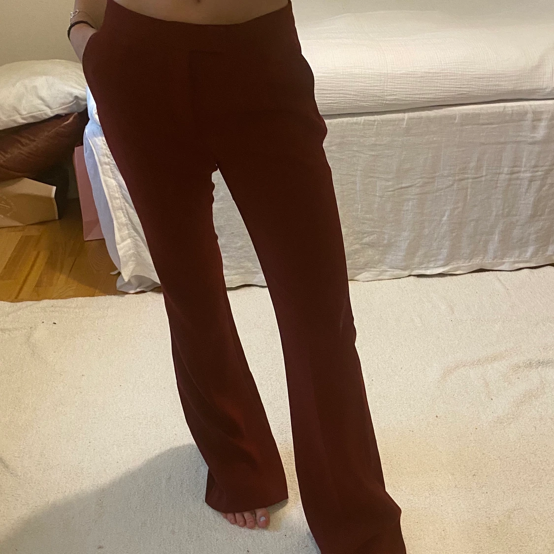 Röda Kostymbyxor Zara