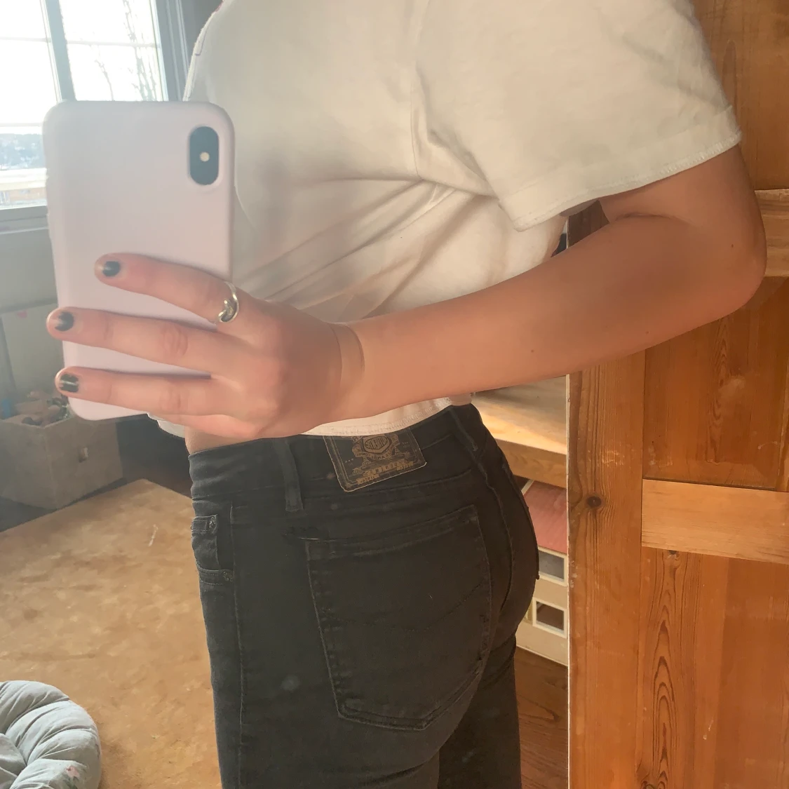 Svarta Slim Jeans - märke Crocker