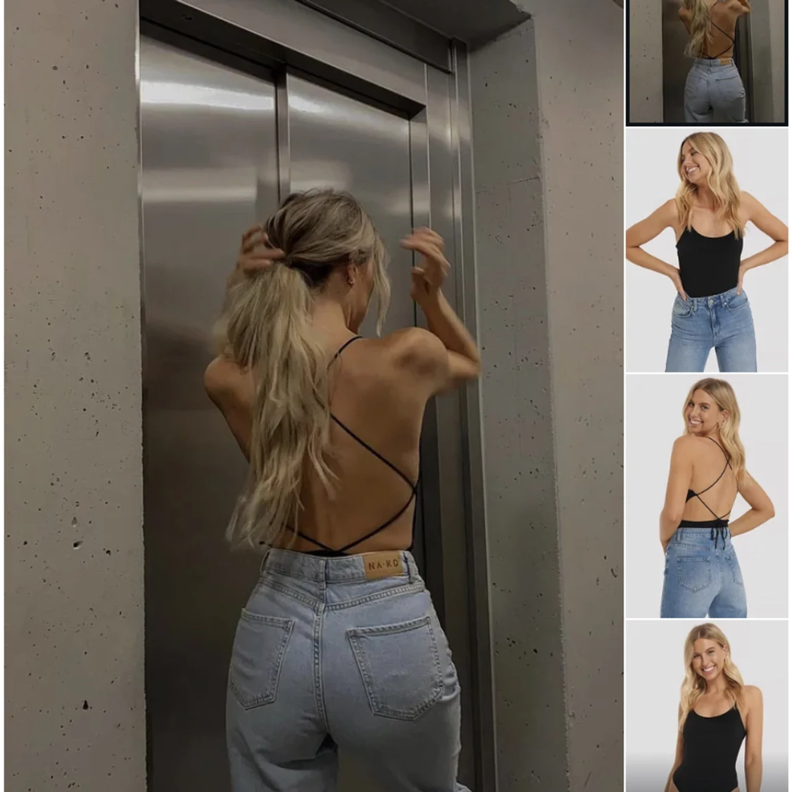 body med korsad rygg