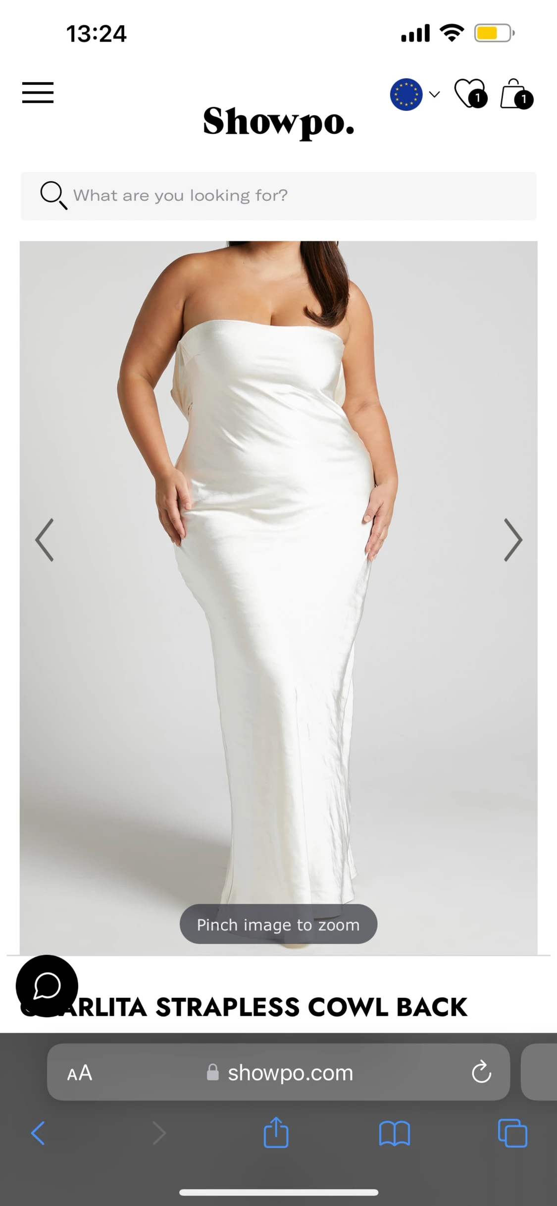 Vit balklänning  - 90