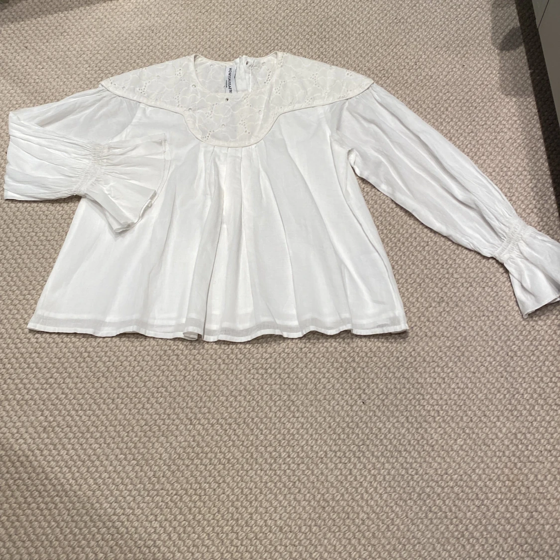 Vit Howtokissafrog blus (Flicka)