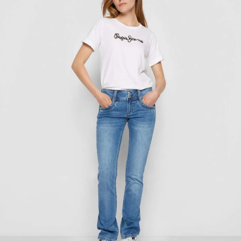SÄLJER ÅT MIN KOMPIS ❣️Intressekoll på dessa skitsnygga jeans från pepe jeans! Köptes för 899, skriv gärna prisförslag! 💗💗. Jeans & Byxor.