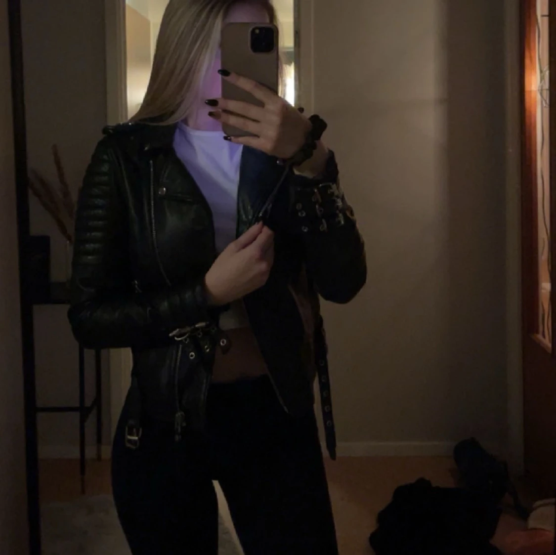 Skinnjacka ifrån Boda Skins 🖤