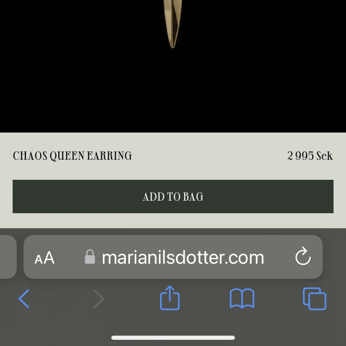 Maria Nilsdotter örhänge Queen Kaos  - 91