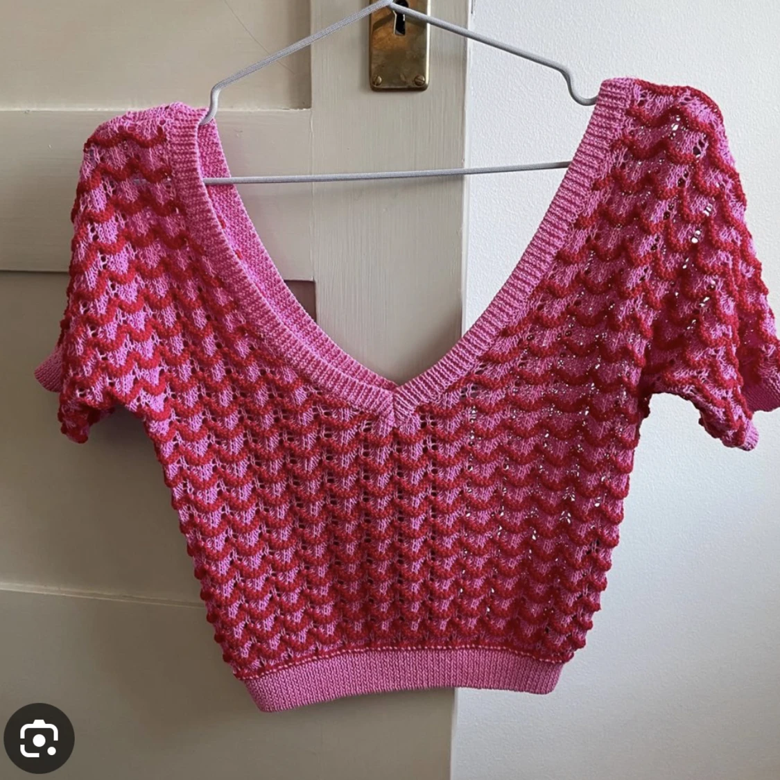 Stickad topp