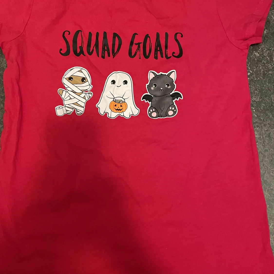 Röd halloween T-shirt