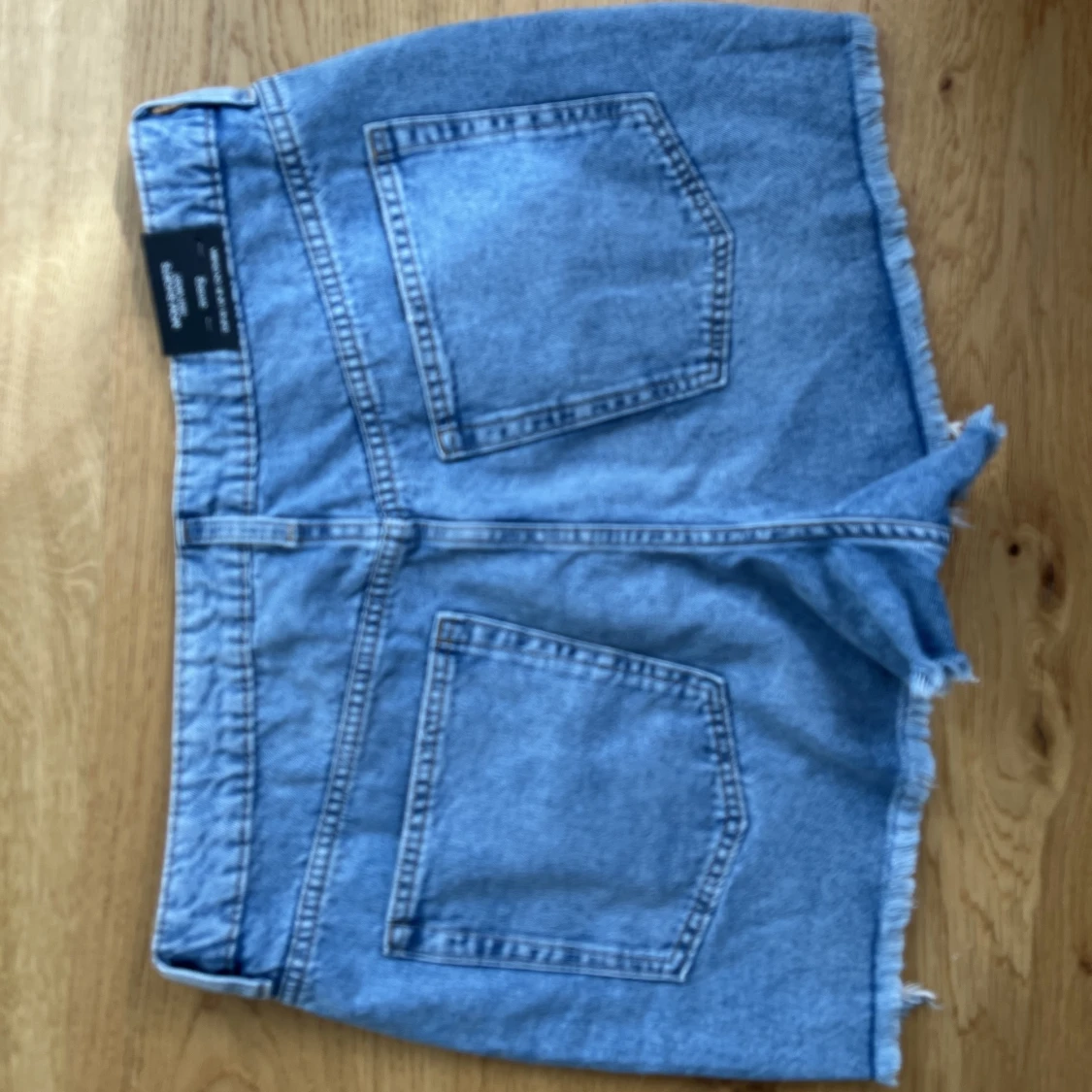Denim shorts high Waits blå h&m - 90