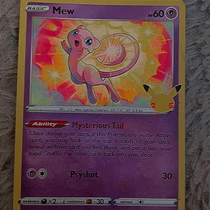 Mew Pokémon Card  - Mew Pokémon Card 25th Anniversary , text me before buying