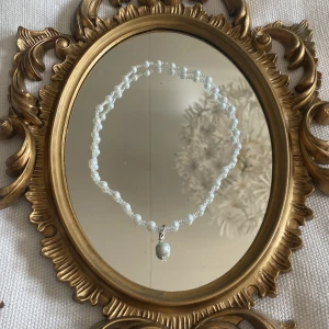 Halsband pärlor  - Halsband pärlor mintgrön