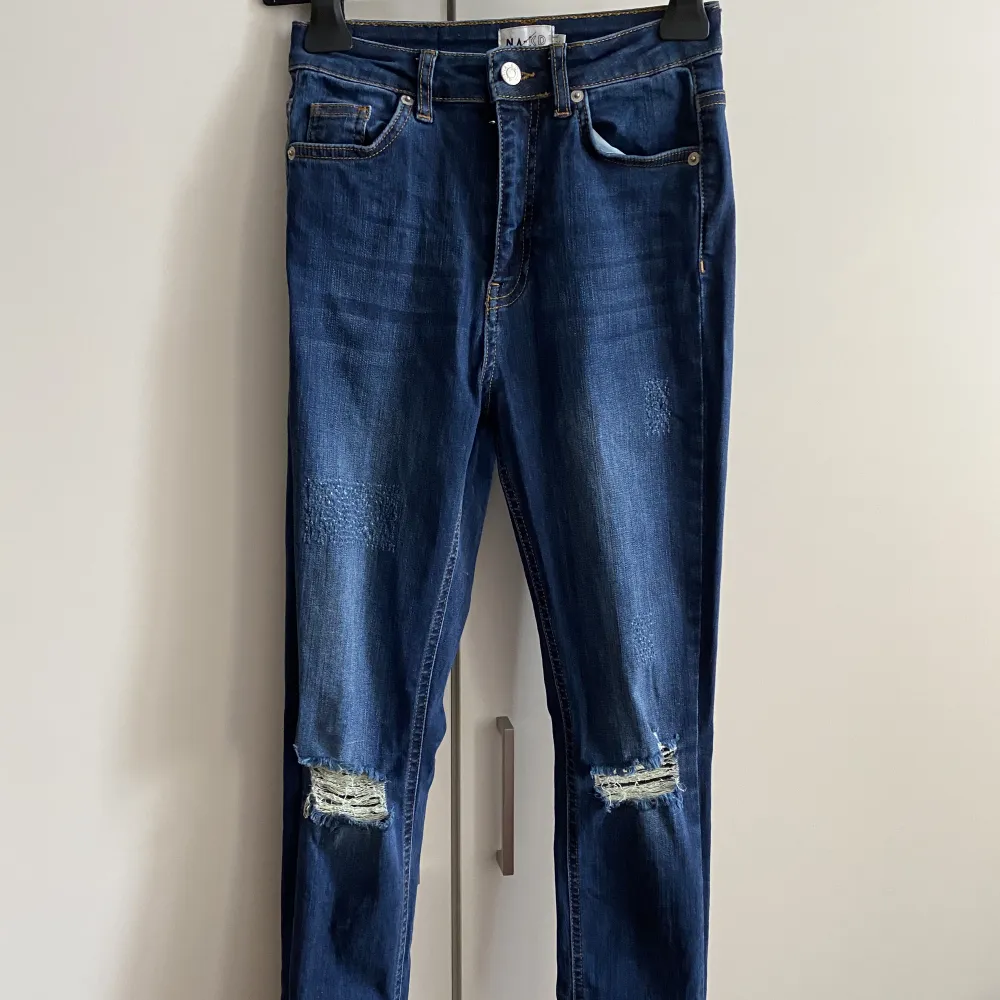 NA-KD high waist skinny jeans . Jeans & Byxor.