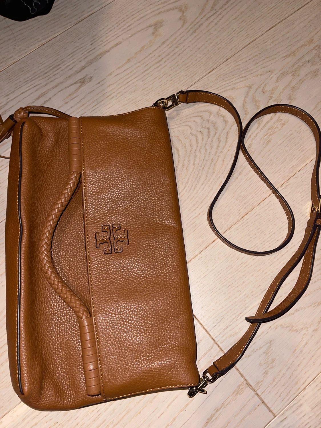 TORY BURCH TAYLOR CONVERTIBLE FOLD-OVER CROSSBODY SADDLE