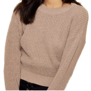 Tröja - Fin beige/rosa stickad tröja💖Jag säljer fler stukade tröjor, kolla gärna in min profil 💖(bland annat tröja samma i blå)