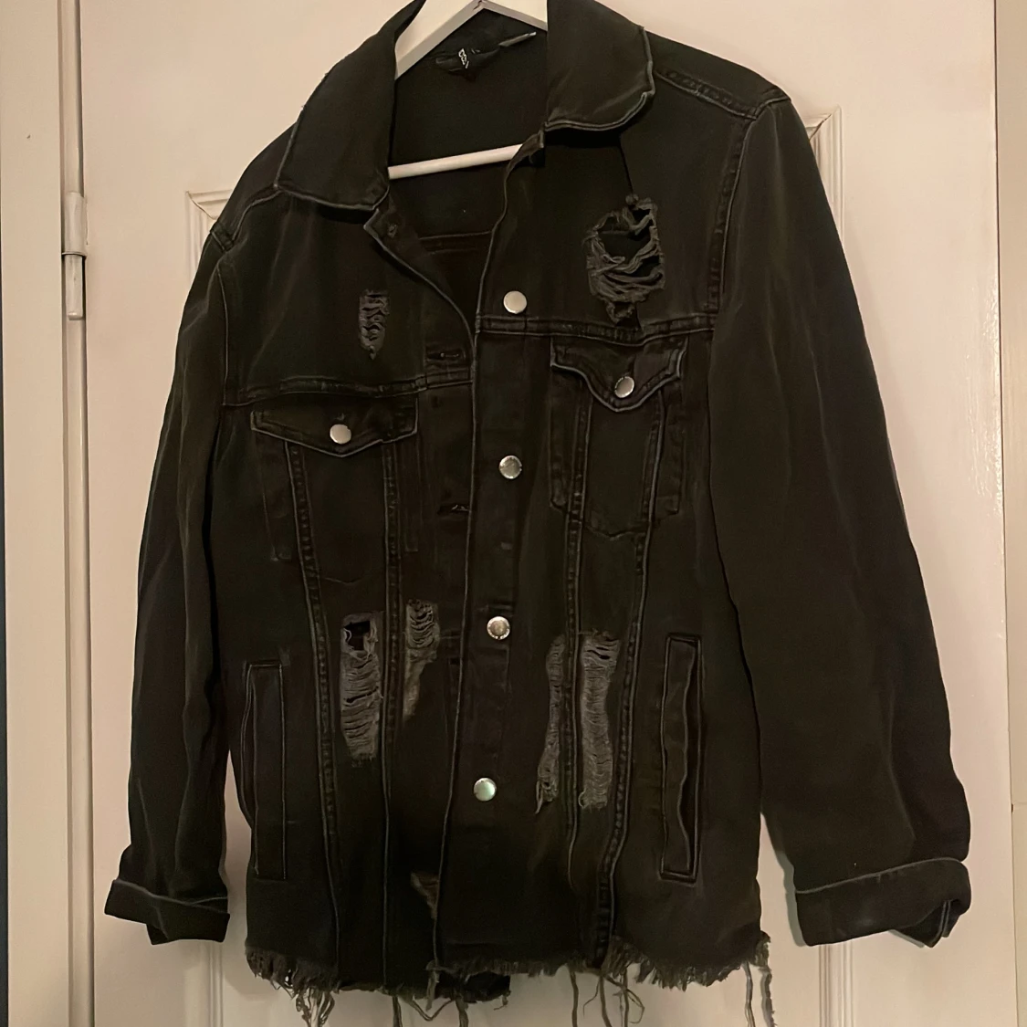 Svart jeansjacka  - 90