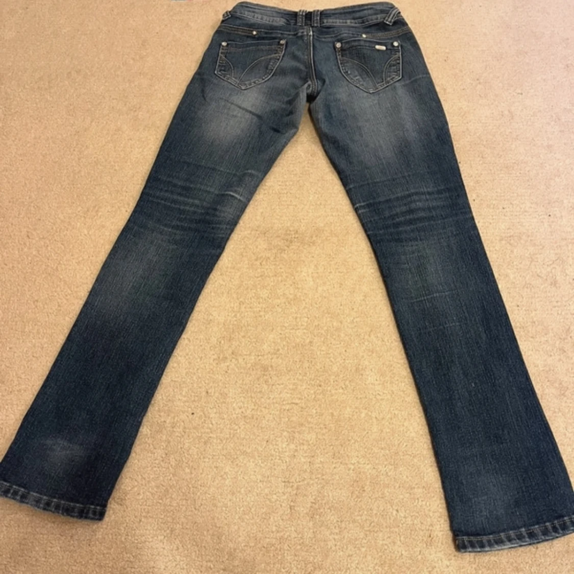 lågmidjade jeans - 90