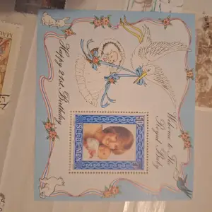 21 birthday exklusivt frimärke av prinsessan Diana med certifikat till