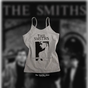 The Smiths topp - Helt ny! Tvätta i Max 40 grader! Gjort själv!  OPS!! blå inte vit!!! Barn storlek men passar XS!!