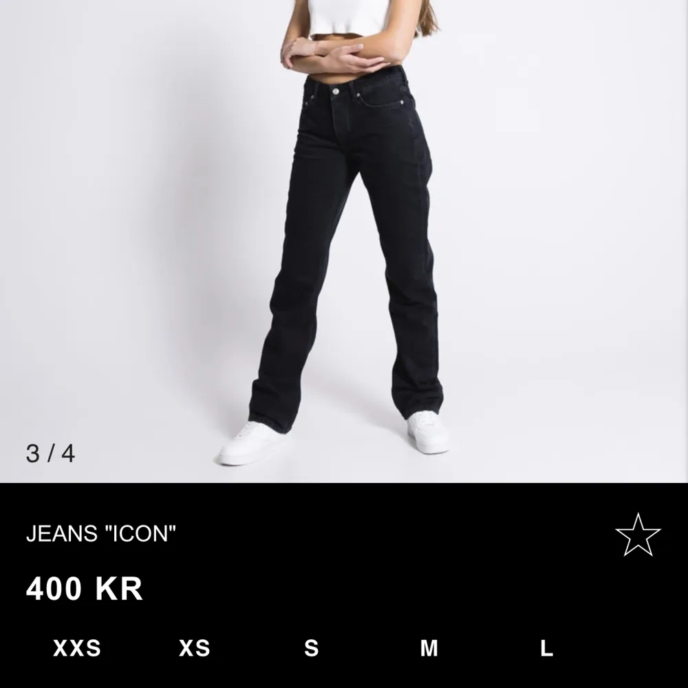 Säljer dessa ”icon” jeansen från Lager157 då dom är för små tyvärr  Adrig använda Nyskick Nypris-400 Hör av er gällande frågor  Tar endast betalt via SWISH💗💗. Jeans & Byxor.