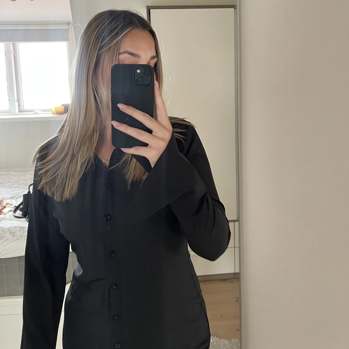 Satin klänning - 91