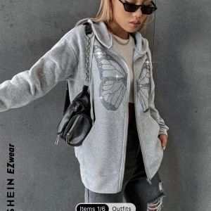 Grå tjocktröja - Grå tjocktröja från Shein. Nyskick