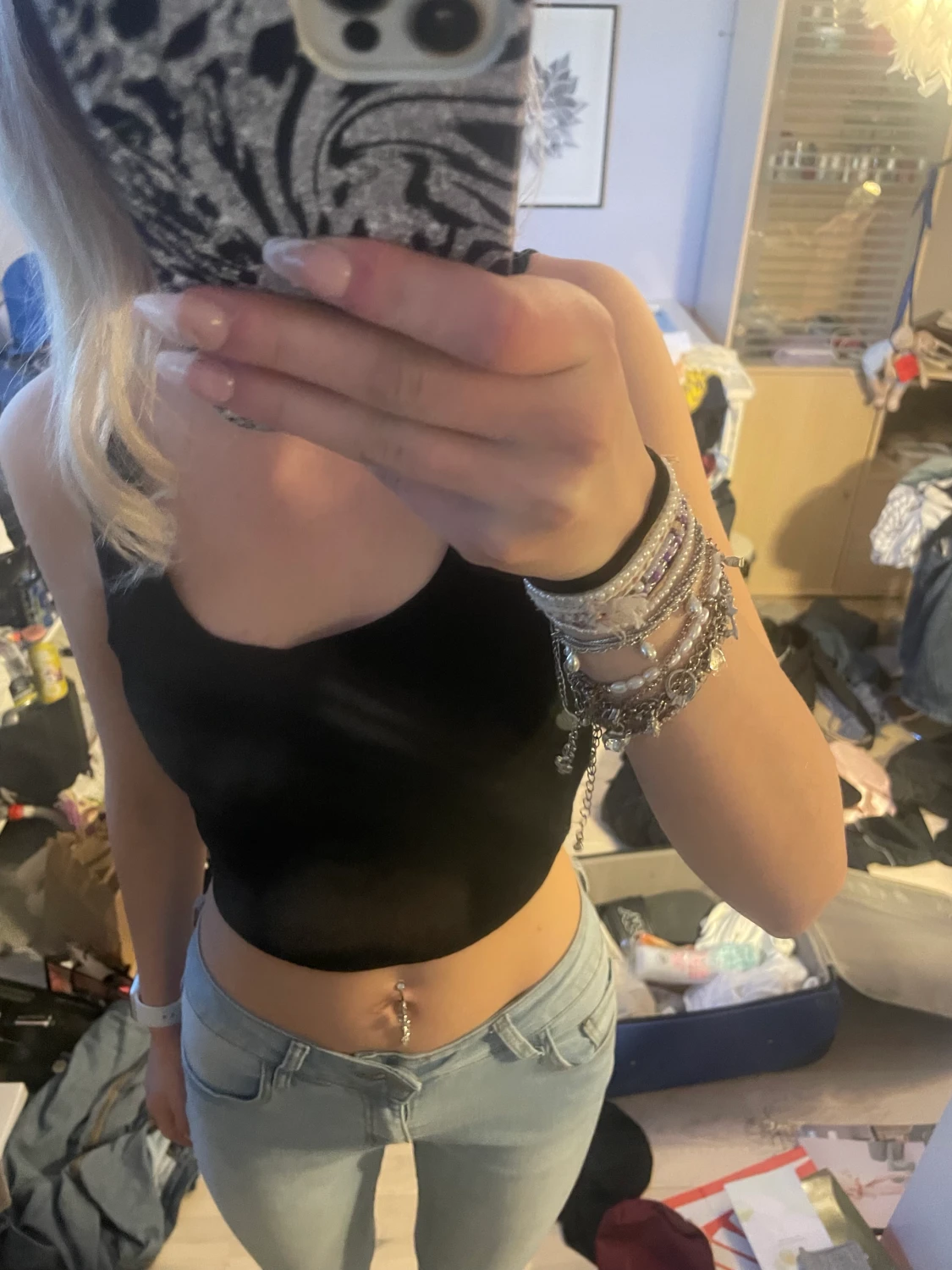 Linne med tjocka ärmar