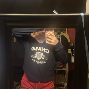 Vintage v-ringad tröja  - Som en tunn sweatshirt, står storlek L men skulle säga XS/S, skönt material, hundar finns i hem därav tvättas allt innan paketering, skriv privat för mer frågor eller bilder! 💛