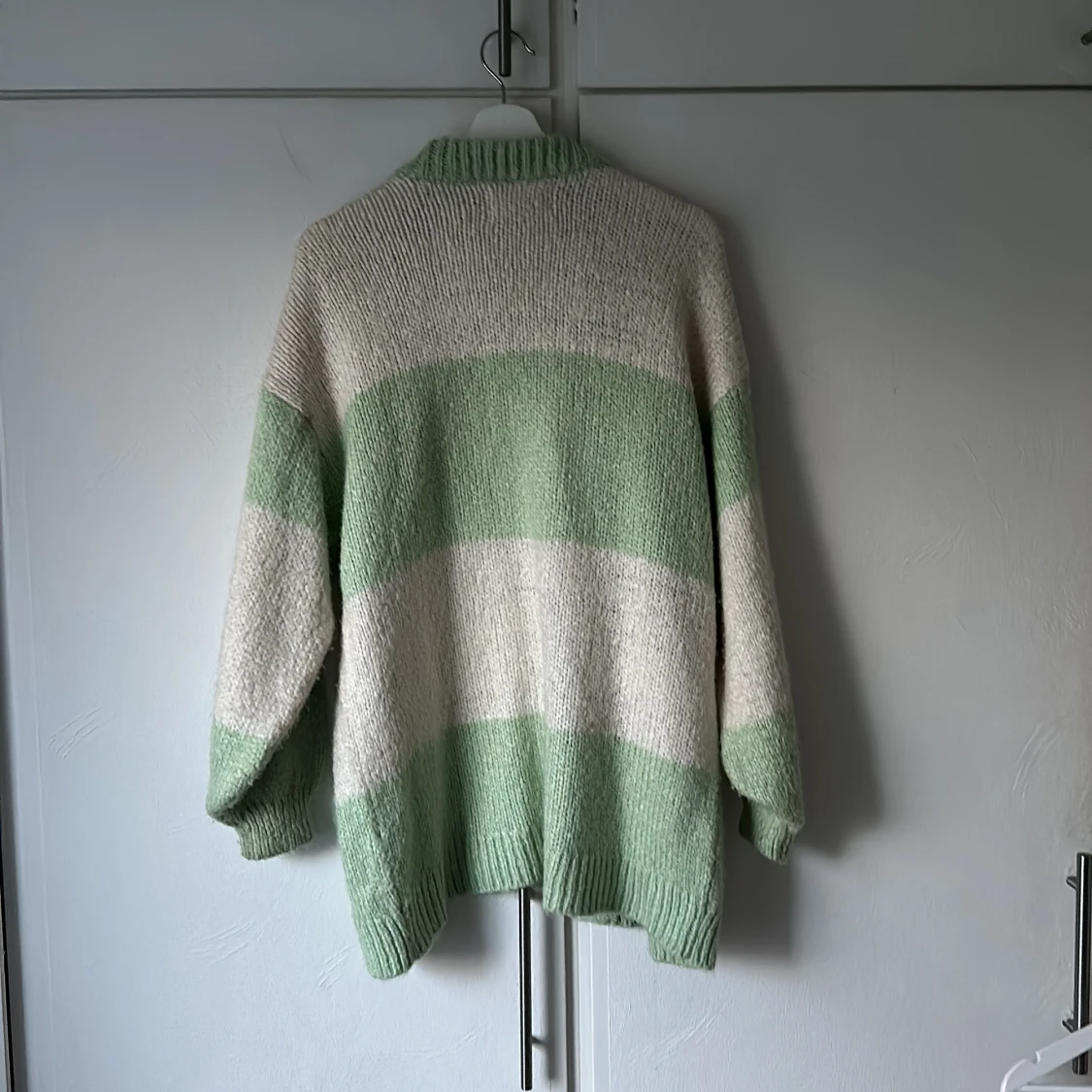 Stickad oversized kofta - 91