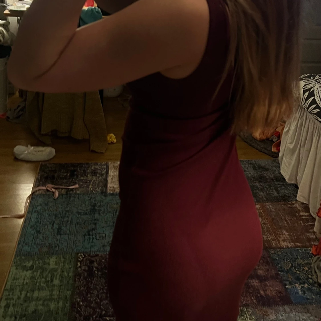 Vinröd Klänning - 91