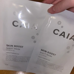 Caia Cosmetics skin boost sheet mask - 2 stycken helt ny oöppnad 