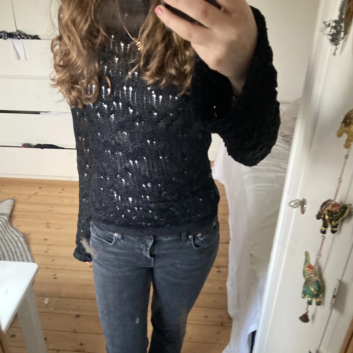 stickad spetströja - 91