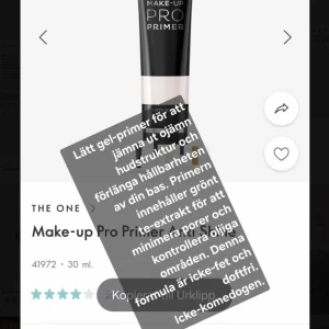 Primer - Doftfri och icke-komedogen primer. Håller din bas längre färgkorrigerande, ger naturligt glow och mattar ner fet hy. Grymt bra pris, passa på! 😍 Nu: 54 kr st  ordinarie pris 169 kr  Länk till jul katalogen: https://se.oriflame.com/products/digital-catalog