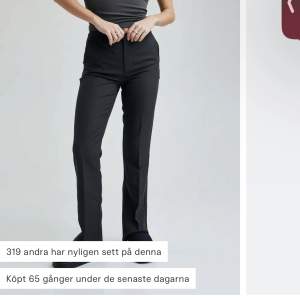 Jättefina kostymbyxor från bikbok i modellen ”Vilma”, inte använda mycket och i bra skick, nypris 499kr