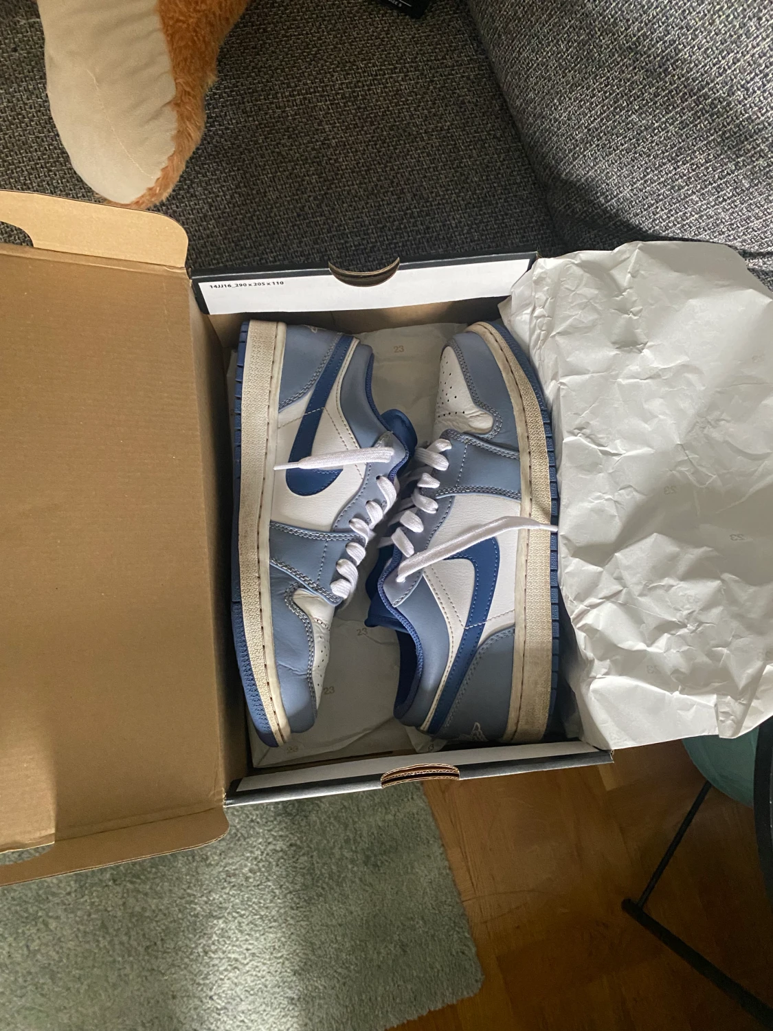 Jordan 1 low ”ashen slate” - 90