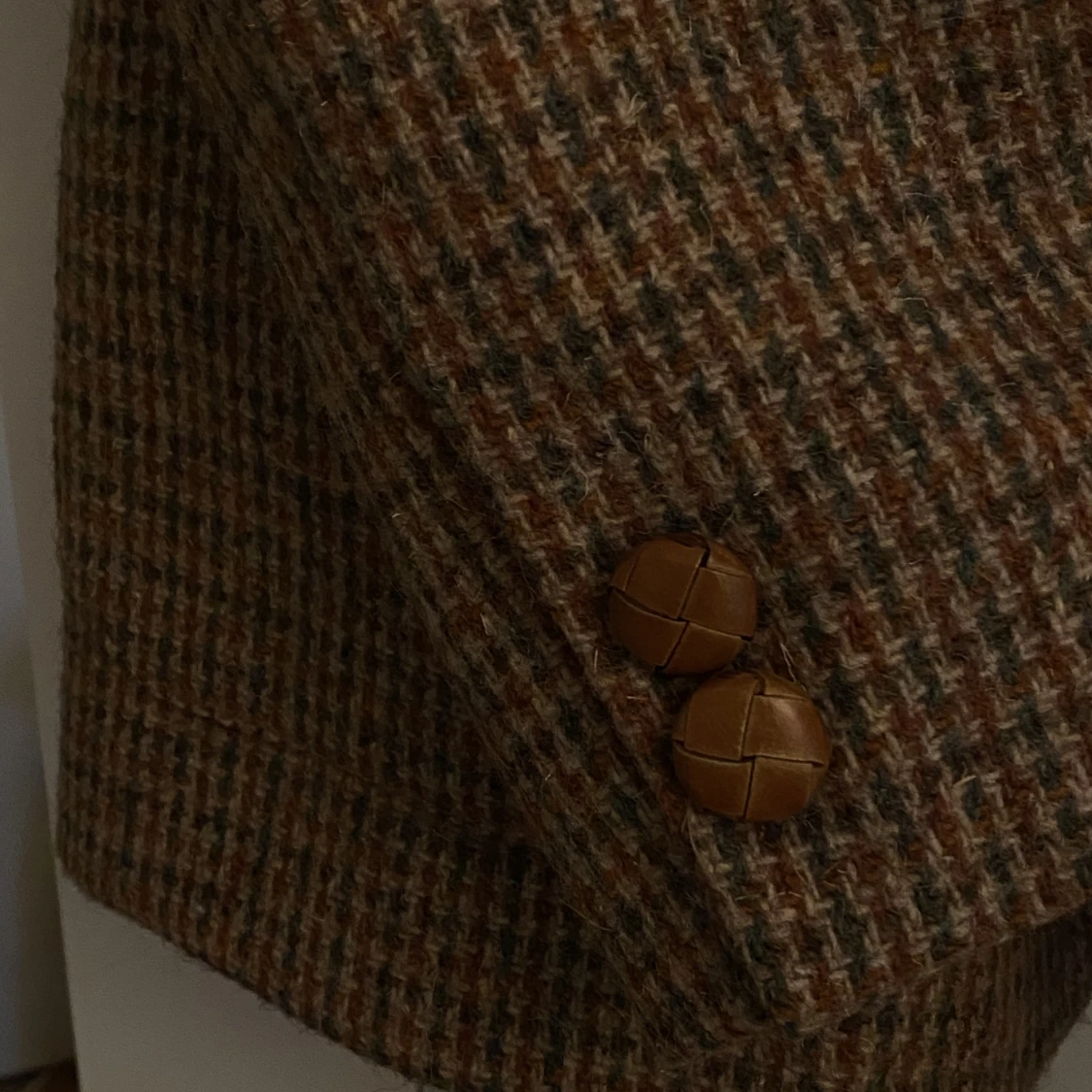 Tweedkavaj/jacka brun, storlek 36 - 90