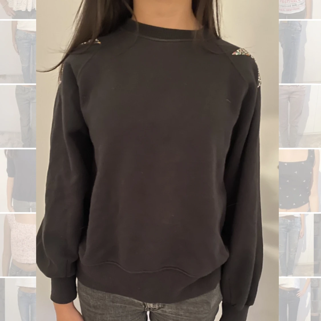 Tjocktröja med stjärnor - 90