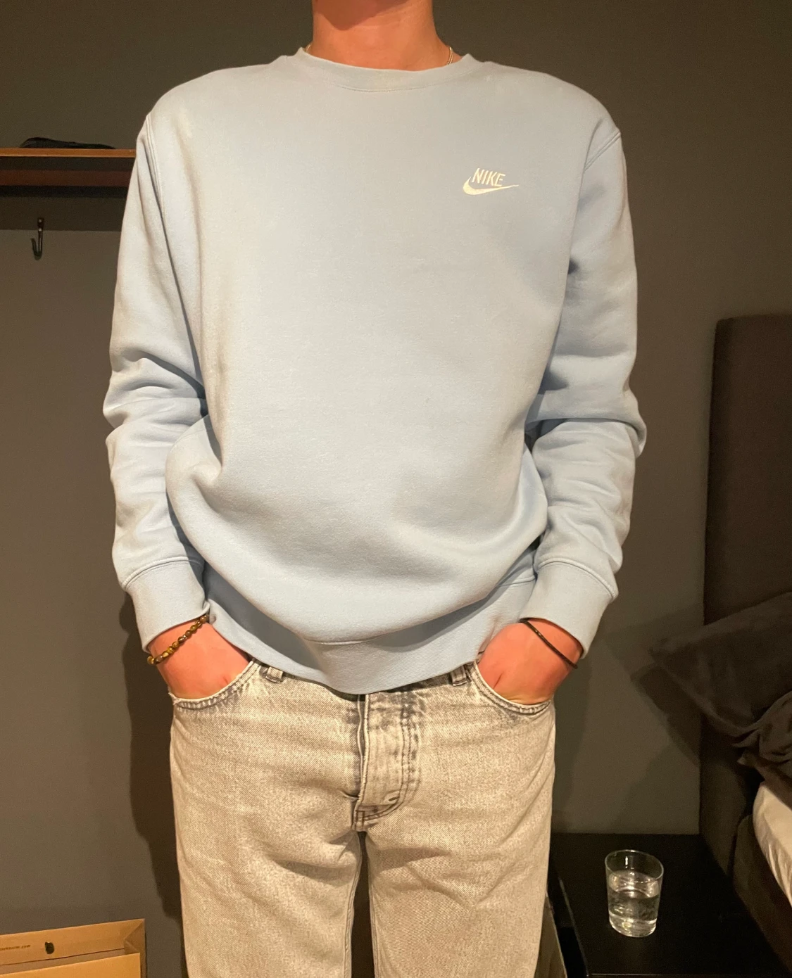 Nike sweatshirt ljusblå